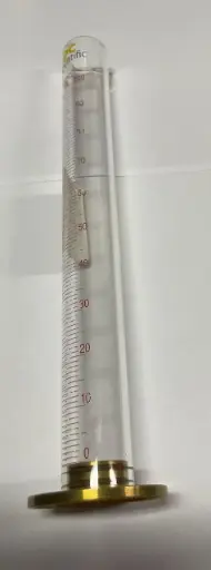 [DCP-130-HMB] Probeta de vidrio ASTM D86 con base metalica