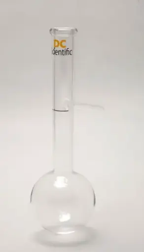 Envase de destilacion ASTM D86 para derivados de hidrocarburos